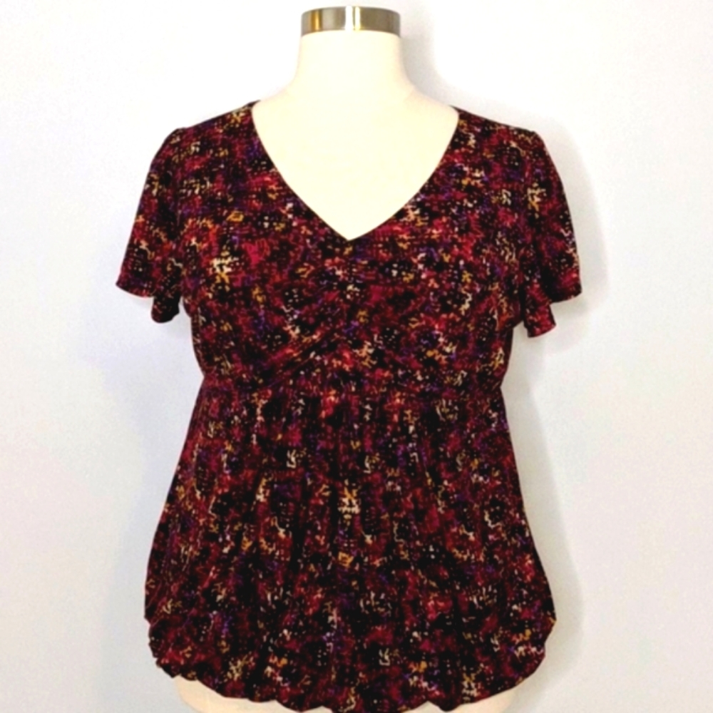 Worthington woman abstract blouse